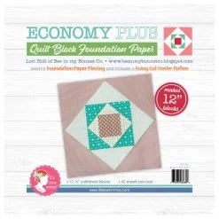 12" Economy PLUS Quilt Block Foundation PaperLori Holt Of Bee In My Bonnet For It's Sew Emma SKU# ISE-761