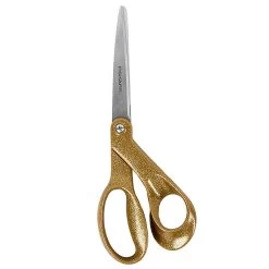 Fiskars Gold Sparkle 8" Premier Bent ScissorsFiskars #194514-1014