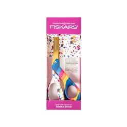 Created With Fiskars 8" Sew Bold Bent ScissorsTabitha Sewer For Fiskars #194542-1001 -Fabric Sewing Store 194542 1001 pack