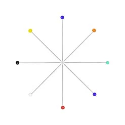 Bohin 200 Pieces Assorted Color Glass Head Quilter's Super Fine PinsBohin #26610