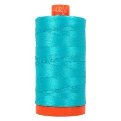 50wt Aurifil Bright Turquoise 100% Cotton Mako ThreadAurifil #MK50-5005