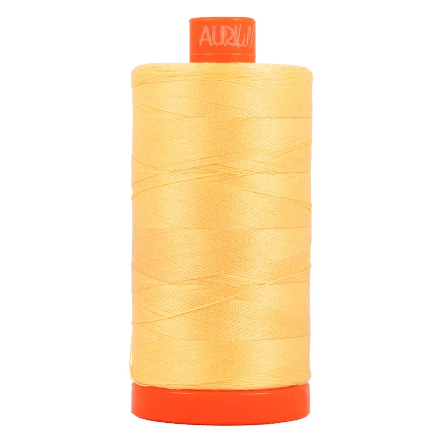 50wt Medium Butter 100% Cotton Mako ThreadAurifil #MK50-2130 1 50wt Medium Butter 100% Cotton Mako ThreadAurifil #MK50-2130