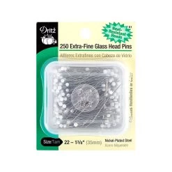 Dritz Extra-Fine Glass Head PinsDritz #61 5 Dritz Extra-Fine Glass Head PinsDritz #61 -Fabric Sewing Store 61 250extrafineglassheadpins package