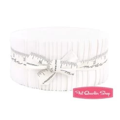 White Bella Solids Jelly RollSKU# 9900JR-98