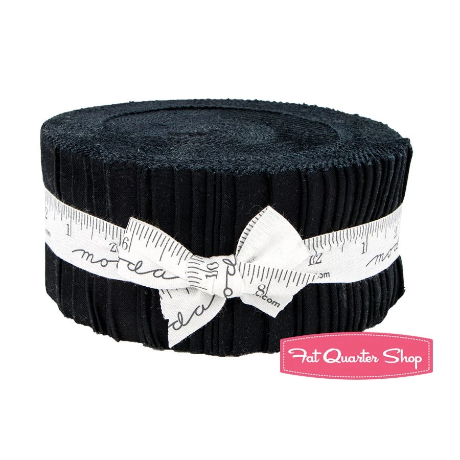 Black Bella Solids Jelly RollSKU# 9900JR-99 1 Black Bella Solids Jelly RollSKU# 9900JR-99
