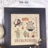 Gathering Pumpkins Cross Stitch PatternAnnie Beez Folk Art