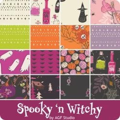 Spooky 'n Witchy 10" SquaresAGF Studio For Art Gallery Fabrics -Fabric Sewing Store ag spooky nwitchy ydg cs 3