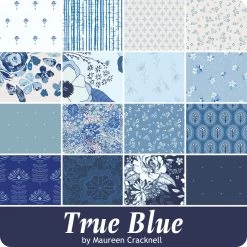 True Blue 10" SquaresMaureen Cracknell For Art Gallery Fabrics -Fabric Sewing Store ag trueblue ydg cs 3