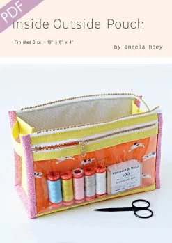 Inside-Outside Pouch Downloadable PDF Sewing PatternAneela Hoey