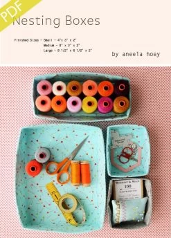 Nesting Boxes Downloadable PDF Sewing PatternAneela Hoey