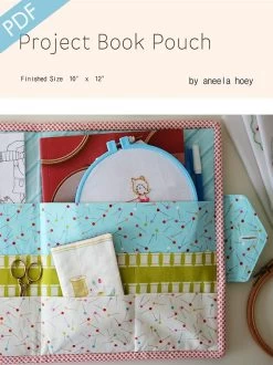 Project Book Pouch Downloadable PDF Sewing PatternAneela Hoey