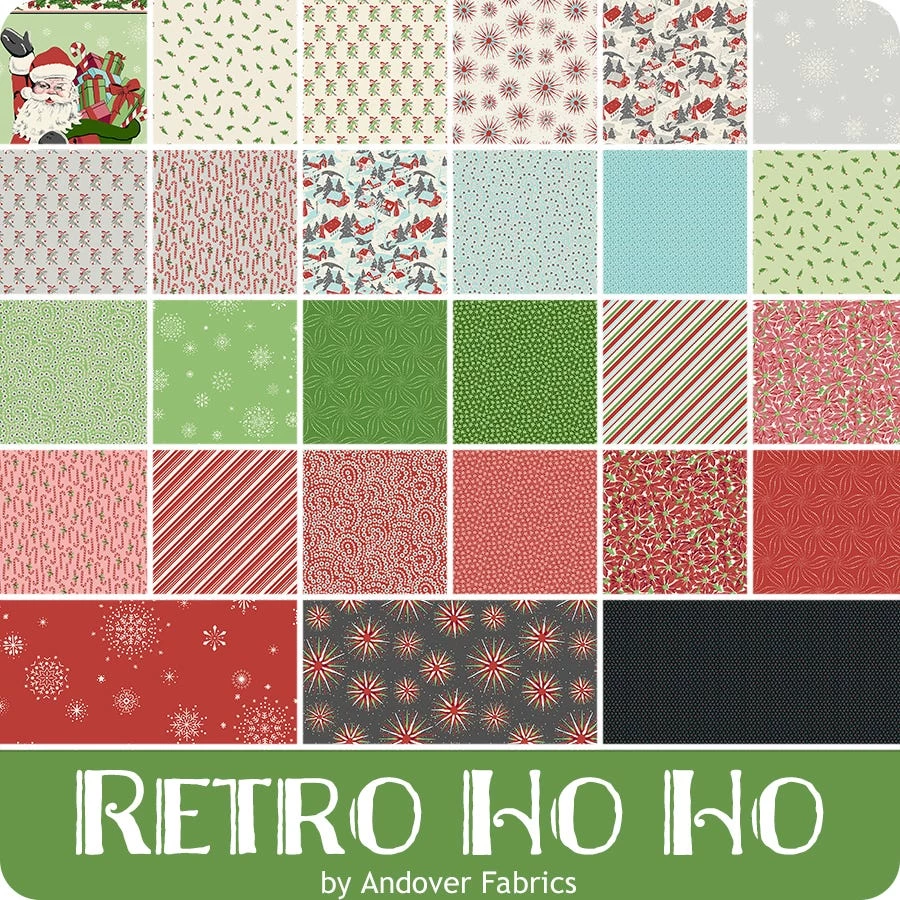 Retro Ho Ho Fat Quarter BundleAndover Fabrics 8 Retro Ho Ho Fat Quarter BundleAndover Fabrics - Image 8
