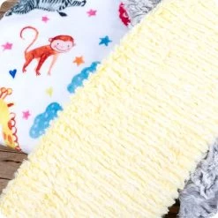 Lullaby Animal Crackers Quilt KitFeaturing Cuddle Fabric By Shannon Fabrics -Fabric Sewing Store animal crackers qk3