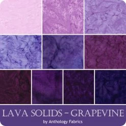 Lava Solids Grapevine Batiks Fat Quarter BundleAnthology Fabrics -Fabric Sewing Store anth lavasolids grapevineydg cs 1