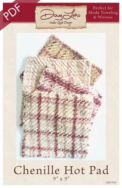 Chenille Hot Pad Downloadable PDF Sewing PatternAntler Quilt Design