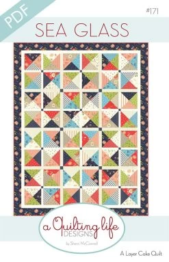 Sea Glass Downloadable PDF Quilt PatternA Quilting Life Designs