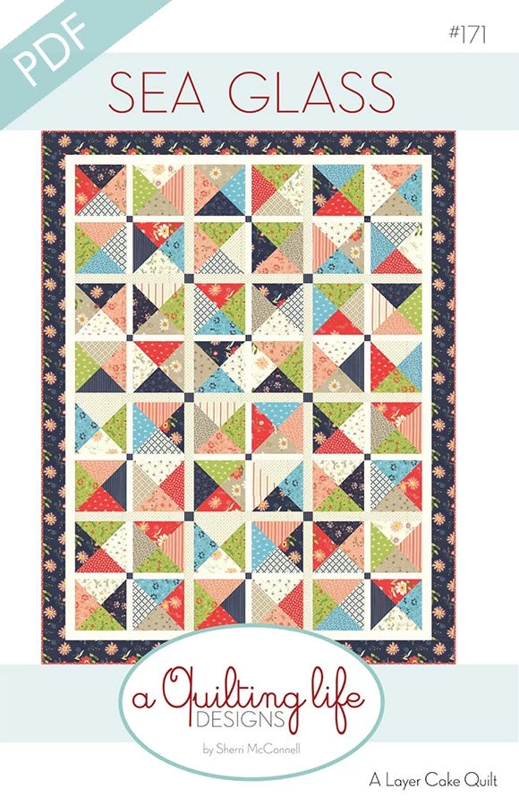 Sea Glass Downloadable PDF Quilt PatternA Quilting Life Designs 1 Sea Glass Downloadable PDF Quilt PatternA Quilting Life Designs