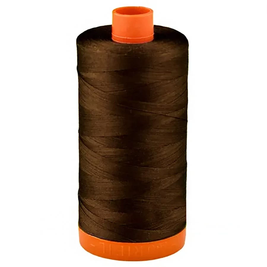 50wt Aurifil Chocolate 100% Cotton Mako ThreadAurifil #MK50-2360 1 50wt Aurifil Chocolate 100% Cotton Mako ThreadAurifil #MK50-2360