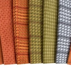 Autumn Gatherings Flannels Fat Eighth BundlePrimitive Gatherings For Moda Fabrics -Fabric Sewing Store autumn gatherings flannels cu5 7