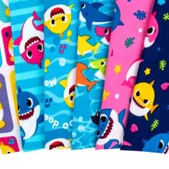Baby Shark Digitally Printed Half Yard BundleDavid Textiles -Fabric Sewing Store baby shark hyb cu1