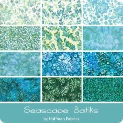 Seascape Batiks Fat Quarter BundleHoffman Fabrics