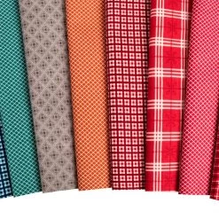 Bee Plaids Half Yard BundleLori Holt For Riley Blake Designs -Fabric Sewing Store bee plaids hyb cu6