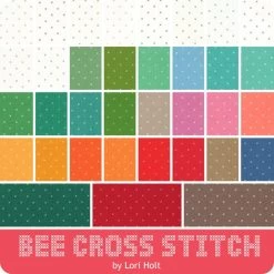 Bee Cross Stitch Half Yard BundleLori Holt For Riley Blake Designs -Fabric Sewing Store beecrossstitch ydg 900 1 5