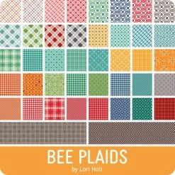 Bee Plaids 5" StackerLori Holt For Riley Blake Designs -Fabric Sewing Store beeplaids fqb 900 1 1