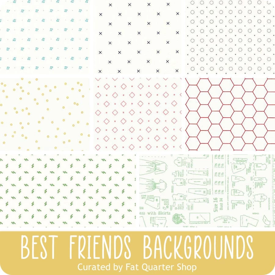 Best Friends Backgrounds Fat Quarter BundleLori Holt For Riley Blake Designs 5 Best Friends Backgrounds Fat Quarter BundleLori Holt For Riley Blake Designs - Image 5