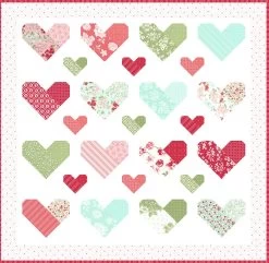 Be Still My Heart Quilt KitFeaturing Lighthearted By Camille Roskelley 17 Be Still My Heart Quilt KitFeaturing Lighthearted By Camille Roskelley -Fabric Sewing Store bestillmyheart 50.5x51.75 2