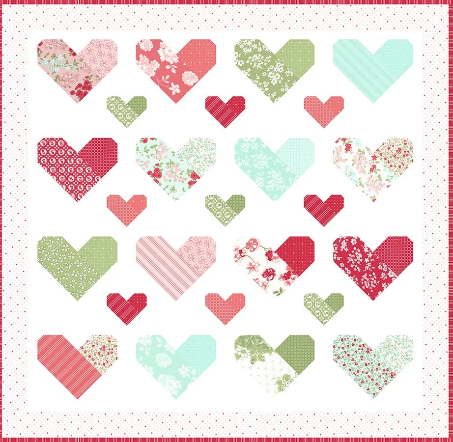 Be Still My Heart Quilt KitFeaturing Lighthearted By Camille Roskelley 7 Be Still My Heart Quilt KitFeaturing Lighthearted By Camille Roskelley - Image 7