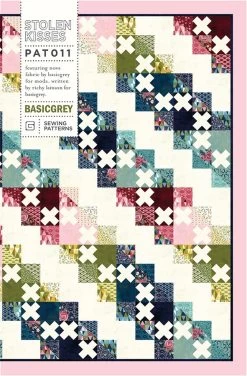 Stolen Kisses Downloadable PDF Quilt PatternBasicGrey