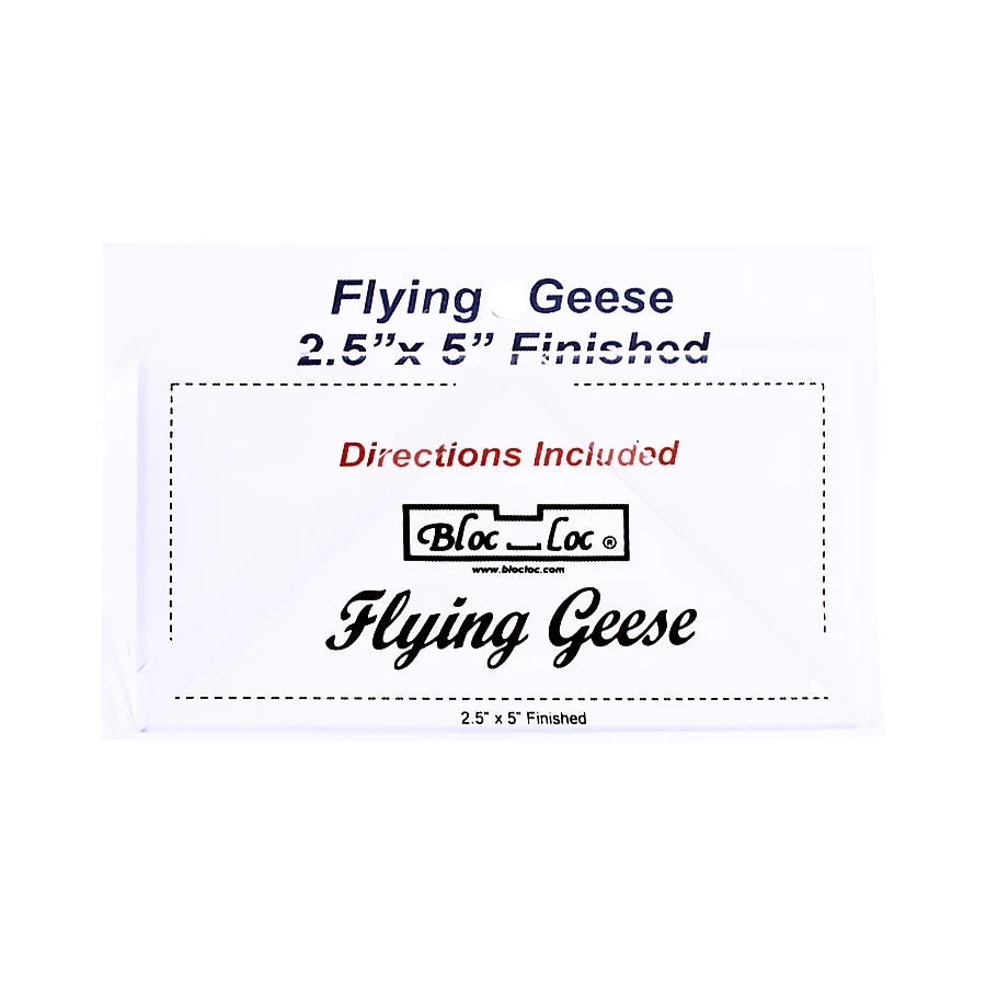 Bloc_Loc 2.5" X 5" Flying Geese Square Up RulerBloc_Loc #BL-FG 1 Bloc_Loc 2.5" X 5" Flying Geese Square Up RulerBloc_Loc #BL-FG