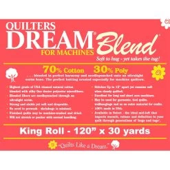 Blend For Machines Select Midloft King Roll Quilt BattingQuilter's Dream #MKR