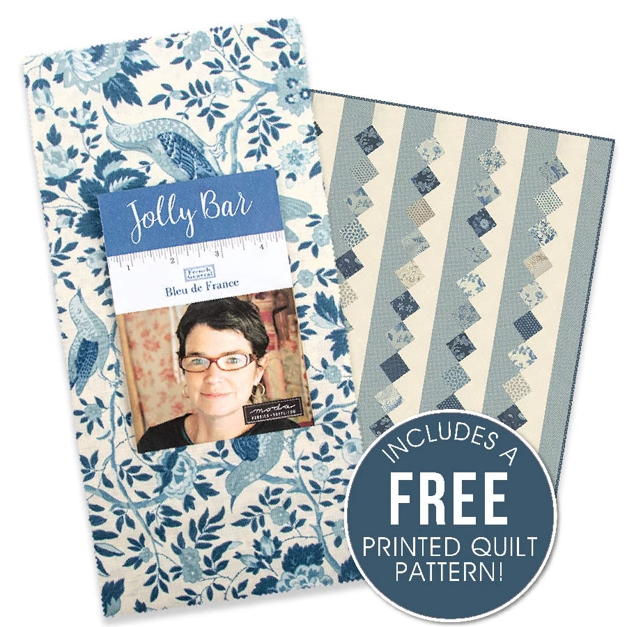 Bleu De France Jolly BarFrench General For Moda Fabrics 1 Bleu De France Jolly BarFrench General For Moda Fabrics