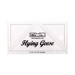 Bloc_Loc 2.25" X 4.5" Flying Geese Square Up RulerBloc_Loc #BL-FG214