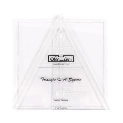 Bloc_Loc 6" Triangle In A Square Ruler SetBloc_Loc #TIS-6