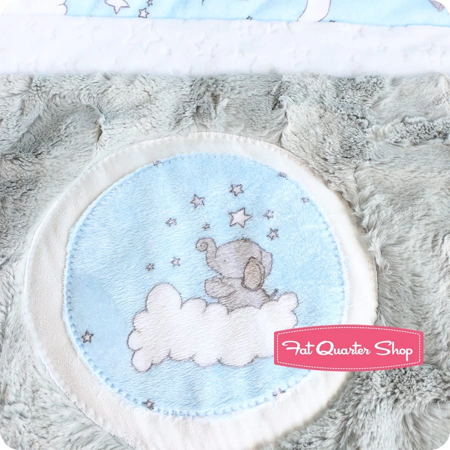 Blue Lucky Star Lullaby Cuddle KitFeaturing Cuddle Fabric By Shannon Fabrics 2 Blue Lucky Star Lullaby Cuddle KitFeaturing Cuddle Fabric By Shannon Fabrics - Image 2