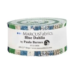 Blue Dahlia 2.5" StripsPaula Barnes For Marcus Fabrics