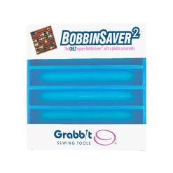 Blue Square Bobbinsaver 2Grabbit #BS2-Blue -Fabric Sewing Store bobbinsaver2 pack