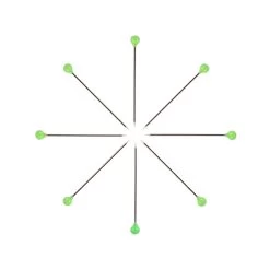 Bohin 80 Count Nile Green Glass Head PinsBohin #98851