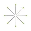 Bohin 80 Count Pea Green Glass Head PinsBohin #98850