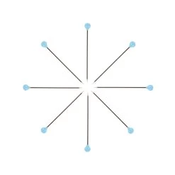 Bohin 80 Count Sky Blue Glass Head PinsBohin #98852