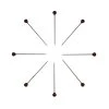 Bohin 80 Count Brown Glass Head PinsBohin #98864