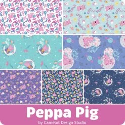 Peppa Pig Half Yard BundleCamelot Design Studio For Camelot Fabrics -Fabric Sewing Store cc peppapig ydg cs 1