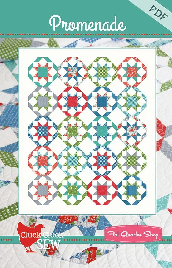 Promenade Downloadable PDF Quilt PatternCluck Cluck Sew 1 Promenade Downloadable PDF Quilt PatternCluck Cluck Sew