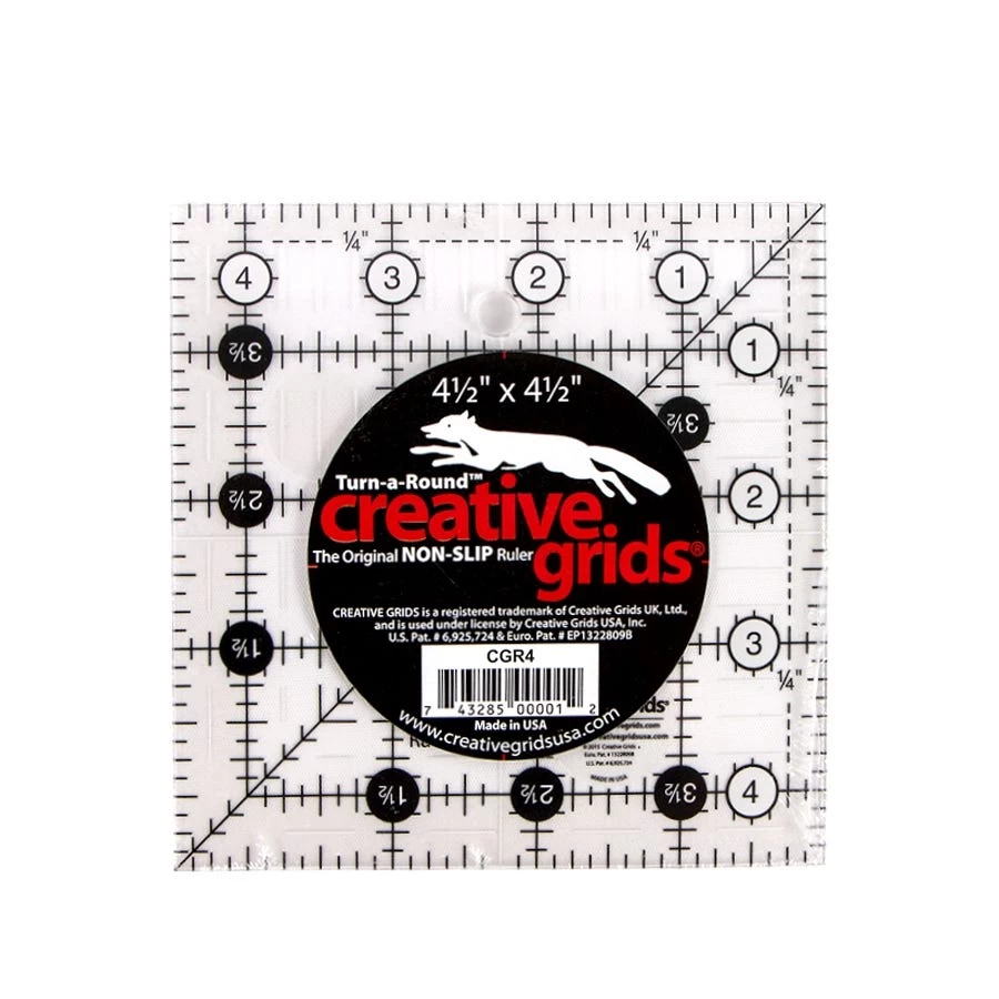 Creative Grids 4.5" Quilting Square RulerCreative Grids #CGR4 1 Creative Grids 4.5" Quilting Square RulerCreative Grids #CGR4