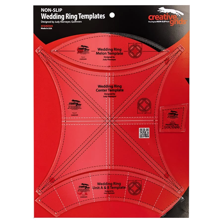 Creative Grids Double Wedding Ring Template SetCreative Grids #CGRDWR 2 Creative Grids Double Wedding Ring Template SetCreative Grids #CGRDWR - Image 2