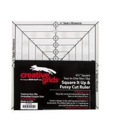 Creative Grids Square It Up And Fussy Cut 6.5" RulerCreative Grids #CGRSQ6