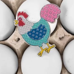 Chicken Club Enamel Needle MinderLori Holt Of Bee In My Bonnet Co. For It's Sew Emma #ISE-834 -Fabric Sewing Store chickenclubminder sm2